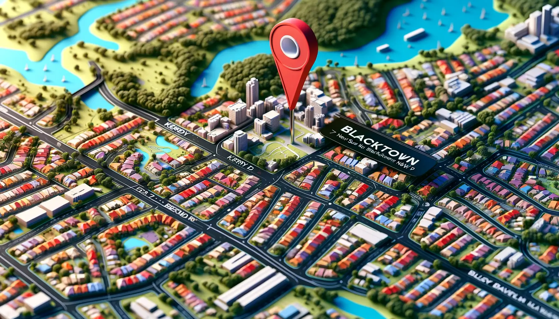 Skin Club Cosmetic Doctors - A 3D map of Blacktown, New South Wales, Australia